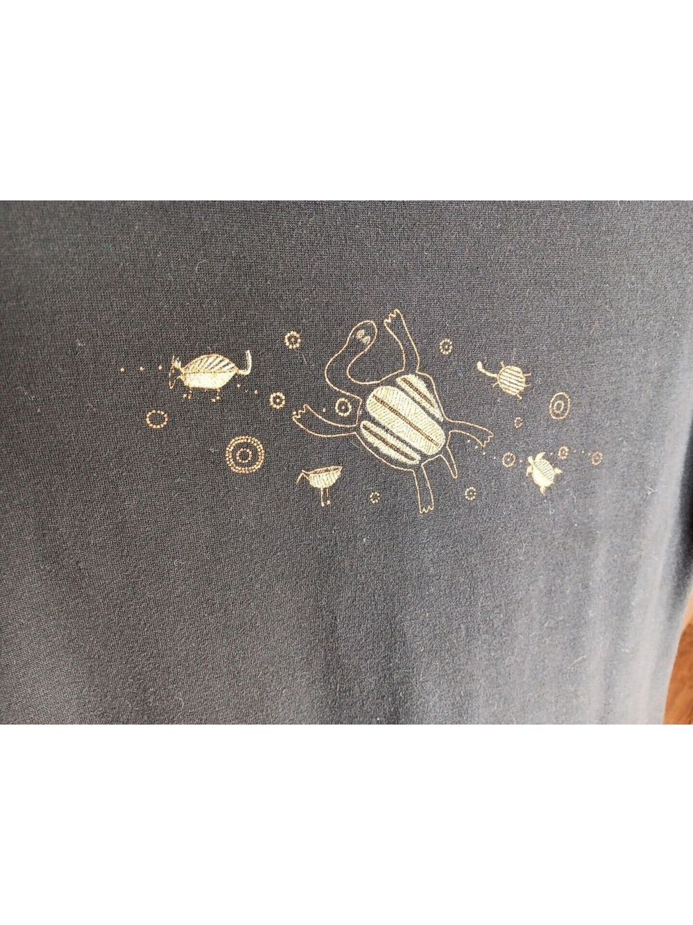 BFOFO Designs Dress Size S Black Short Sleeve Cotton Hieroglyphics Womens Canada - Picture 4 of 14